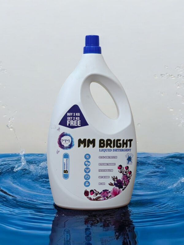 MM BRIGHT Liquid Detergent – 5 KG (3KG + 2KG Free)